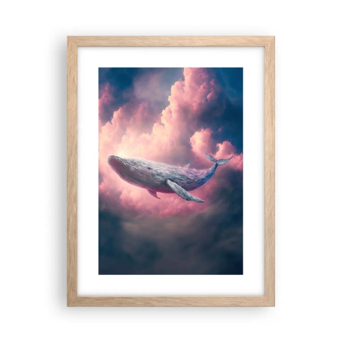 Affiche dans un chêne clair - Poster - Frottez-vous les yeux - 30x40 cm