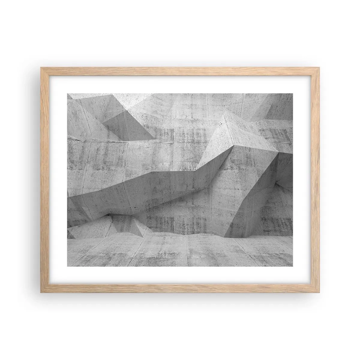 Affiche dans un chêne clair - Poster - Un vrai challenge - 50x40 cm