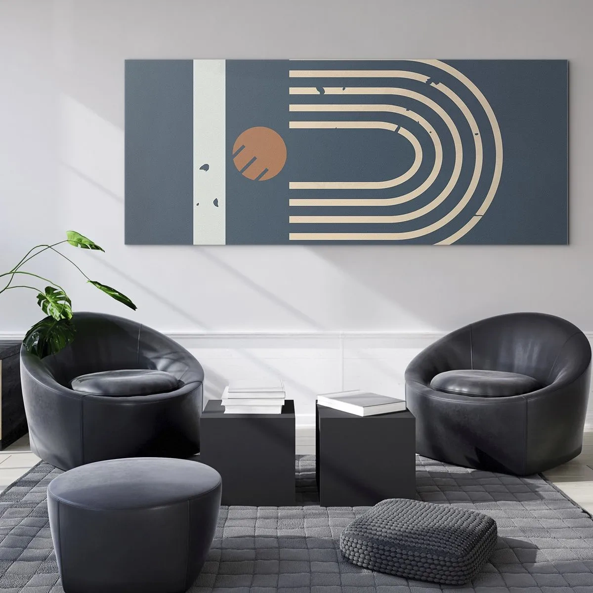 Impression sur verre - Image sur verre - Géométrie sur la grenade - 90x30 cm