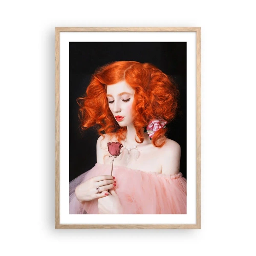 Affiche dans un chêne clair - Poster - De style baroque - 50x70 cm