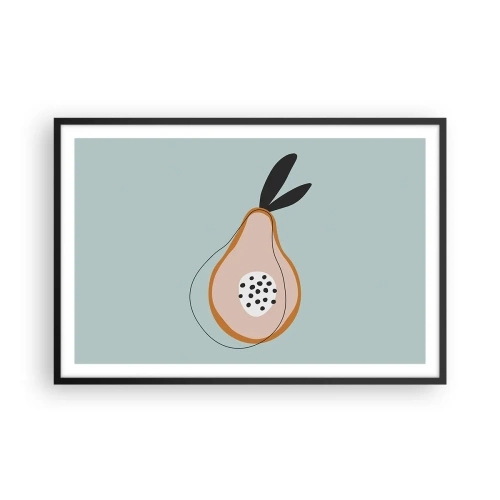 Affiche dans un cadre noir - Poster - Pénétrer la nature des choses - 91x61 cm