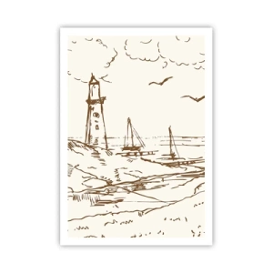 Affiche - Poster - Esquisse de souvenirs d'été - 70x100 cm