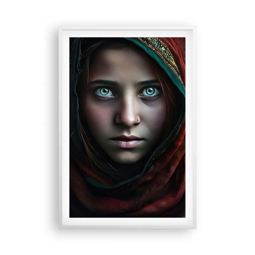 Affiche dans un cadre blanc - Poster - Princesse orientale - 61x91 cm