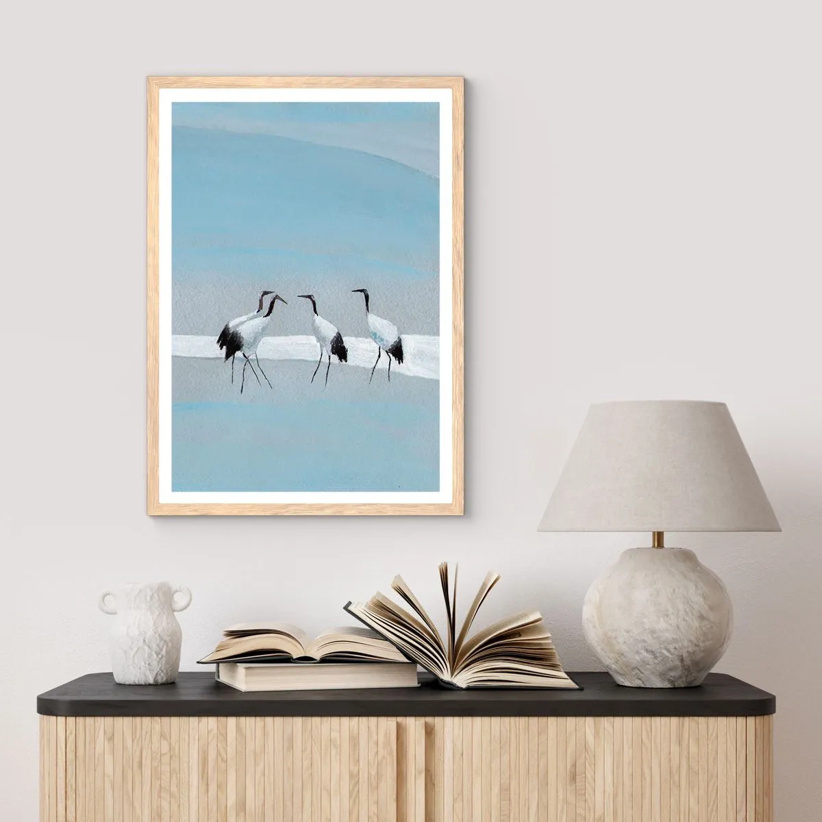 Affiche dans un chêne clair - Poster - Après une chaude journée - 70x100 cm