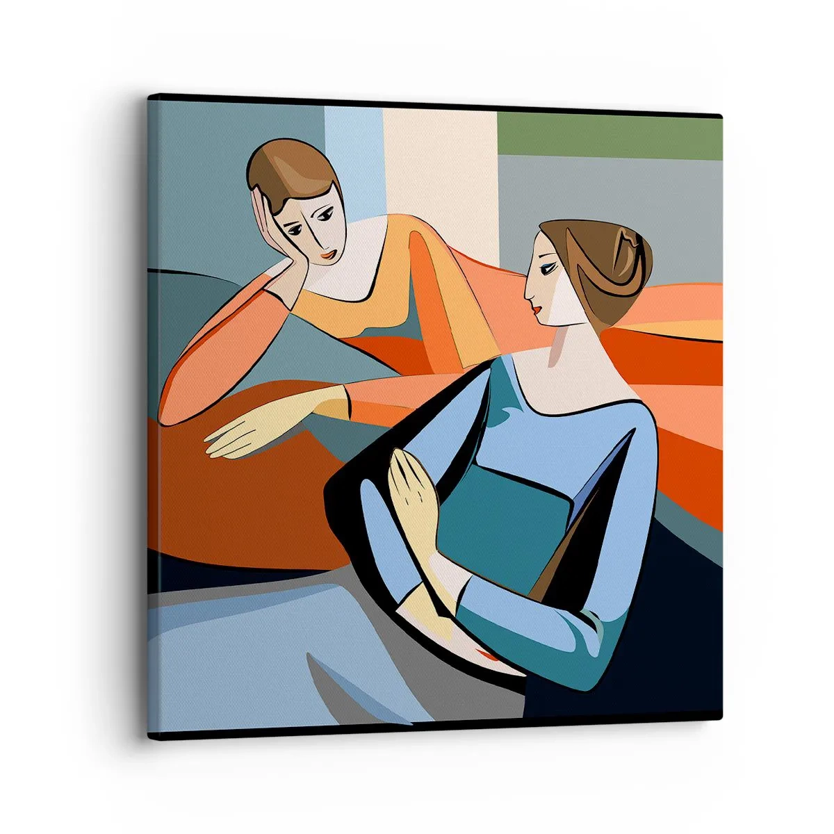 Impression sur toile - Image sur toile - Un moment de confiance - 30x30 cm