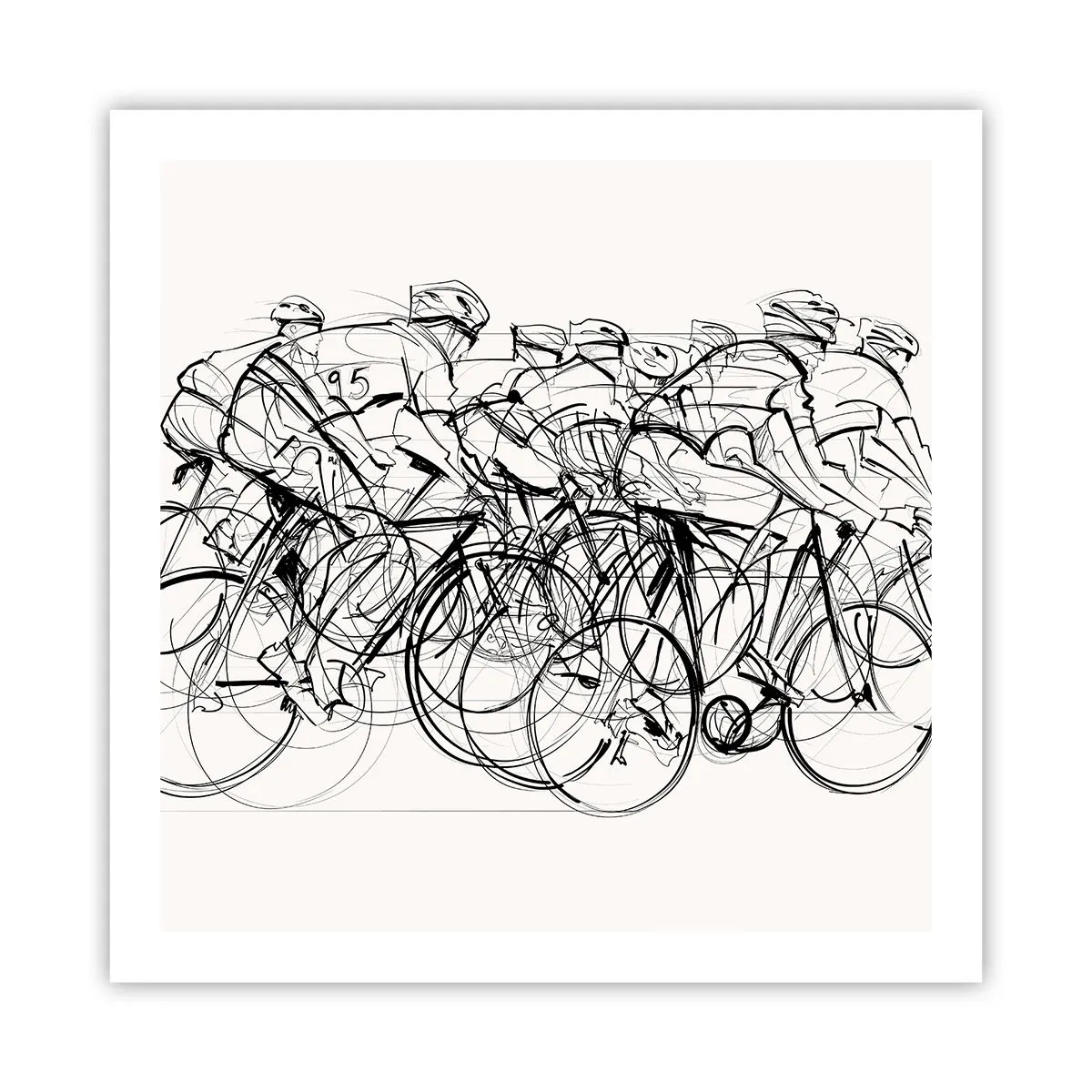 Affiche - Poster - Ensemble en équipe - 60x60 cm