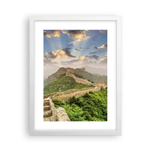 Affiche dans un cadre blanc - Poster - Grandeur éternelle - 30x40 cm