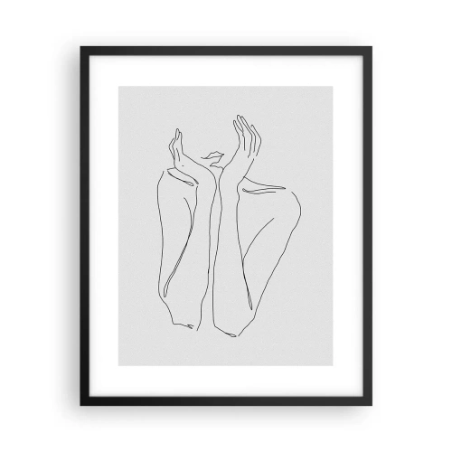 Affiche dans un cadre noir - Poster - De quoi rêvent les femmes - 40x50 cm