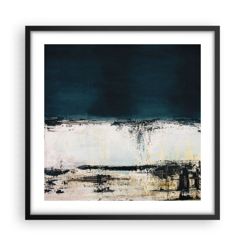 Affiche dans un cadre noir - Poster - Composition horizontale - 50x50 cm