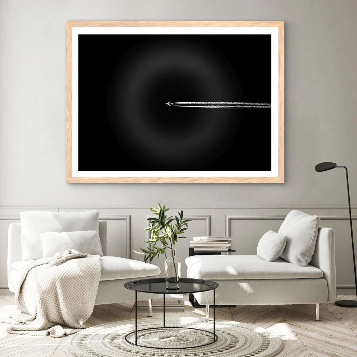 Affiche dans un chêne clair - Poster - Dans une autre dimension - 100x70 cm