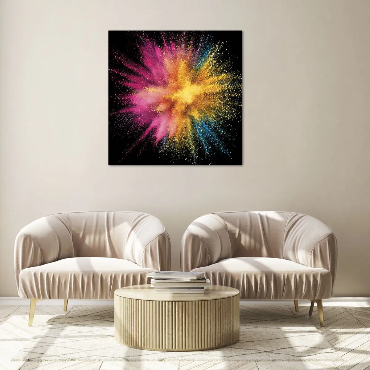 Impression sur verre - Image sur verre - Origine des couleurs - 60x60 cm