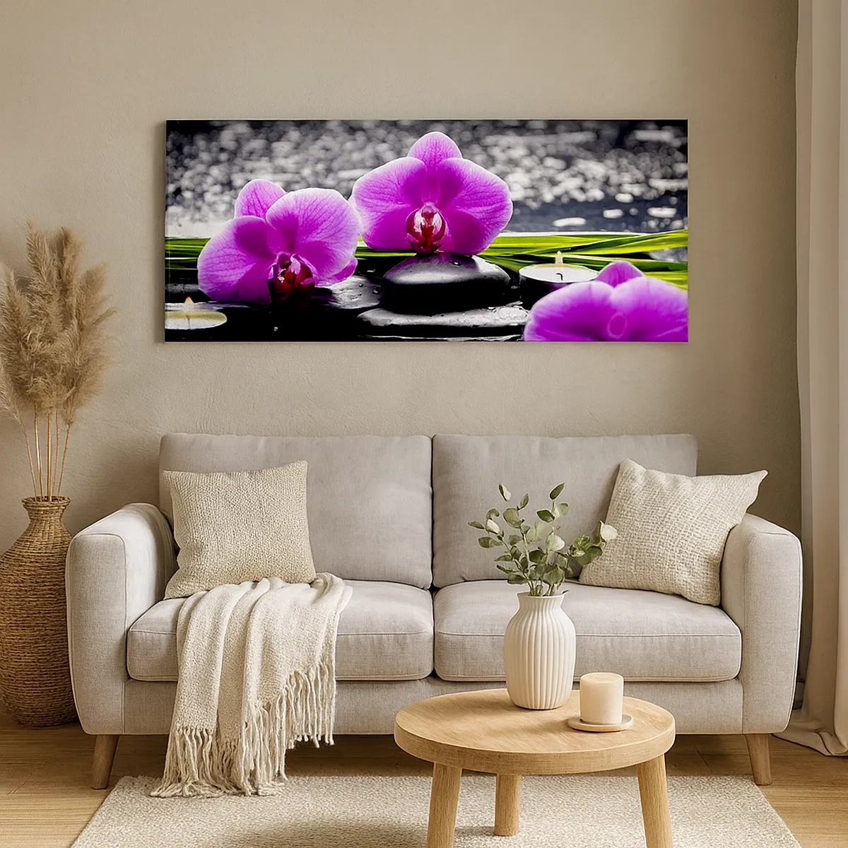 Impression sur toile - Image sur toile - Se noyer dans la paix et la tranquillité - 30x30 cm