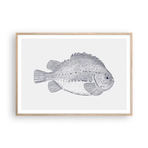 Affiche dans un chêne clair - Poster - Pour l'album du naturaliste - 100x70 cm