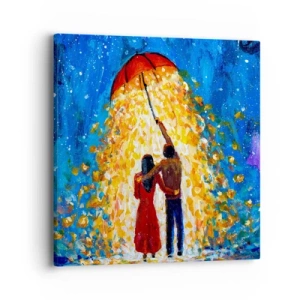 Impression sur toile - Image sur toile - La magie d'une soirée pluvieuse ? - 40x40 cm
