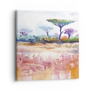 Impression sur toile - Image sur toile - Couleurs de savane - 30x30 cm