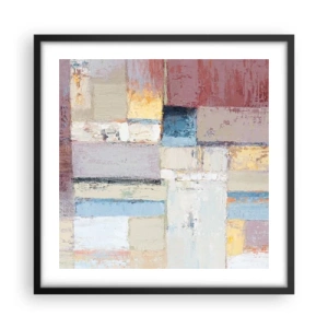 Affiche dans un cadre noir - Poster - Le calme de la géométrie - 50x50 cm