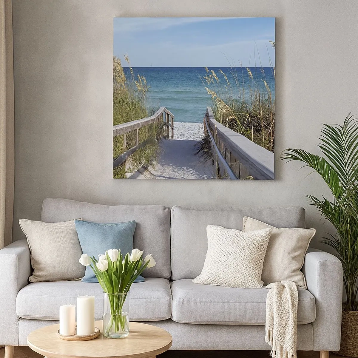 Impression sur toile - Image sur toile - Au soleil, sous le vent - 30x30 cm