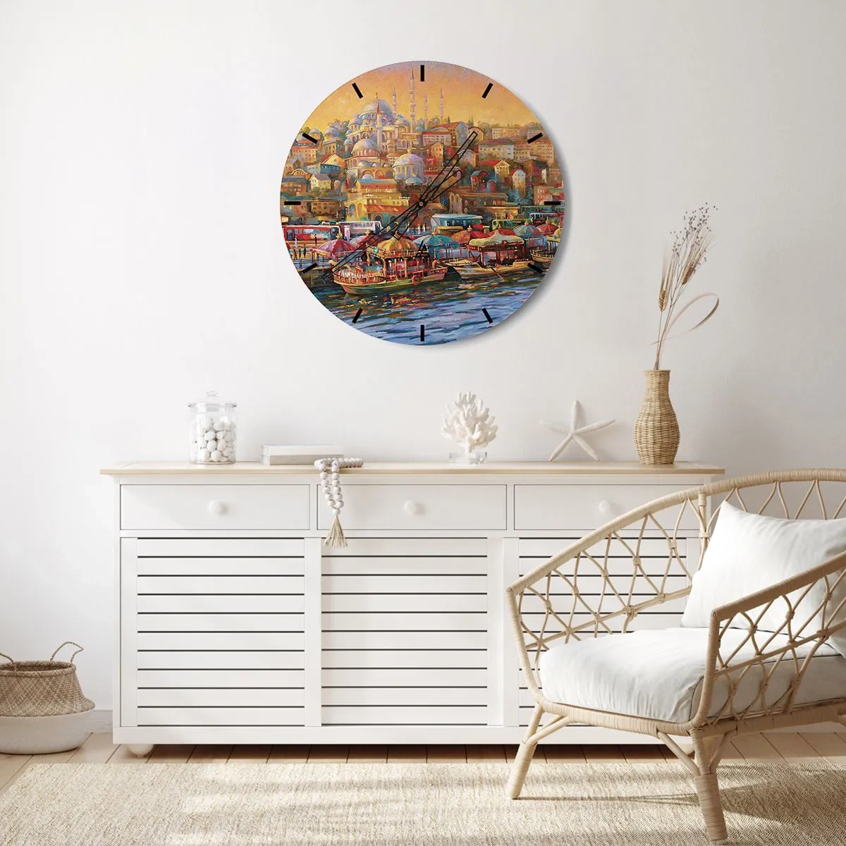Horloge murale - Pendule murale - Conte d'Istanbul - 30x30 cm
