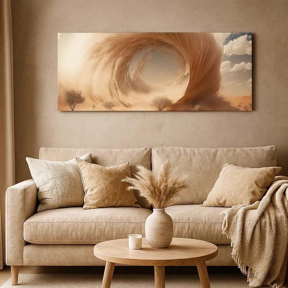 Impression sur toile - Image sur toile - Portail ouvert - 100x40 cm