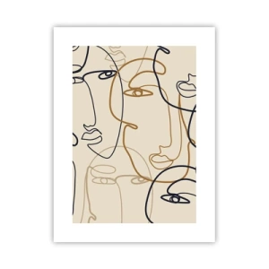 Affiche - Poster - Portrait multiplié - 30x40 cm