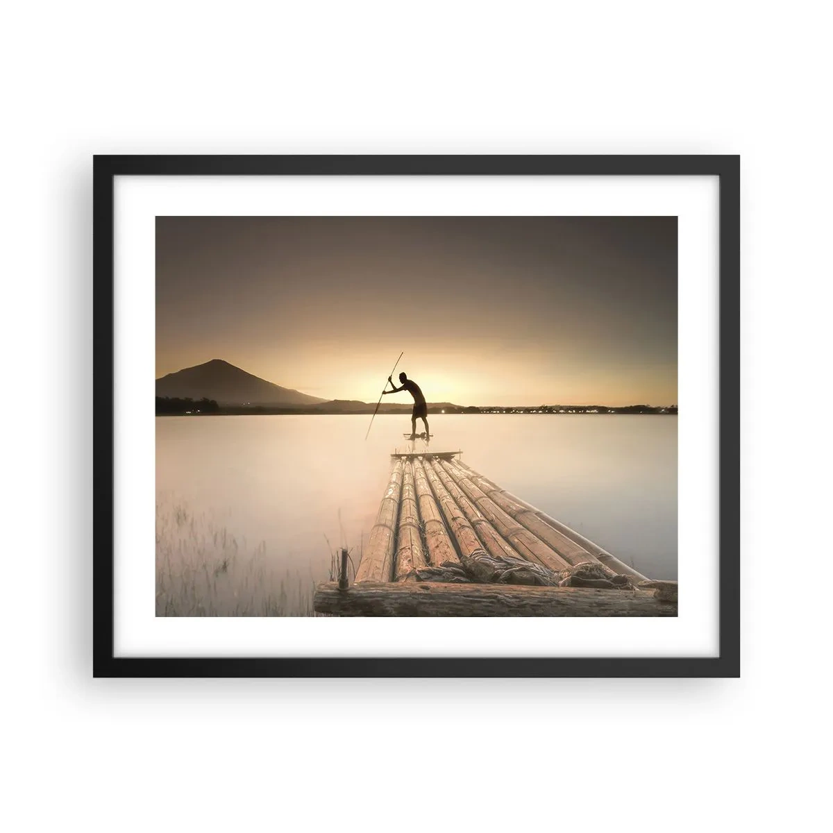 Affiche dans un cadre noir - Poster - Avant la fin du jour - 50x40 cm