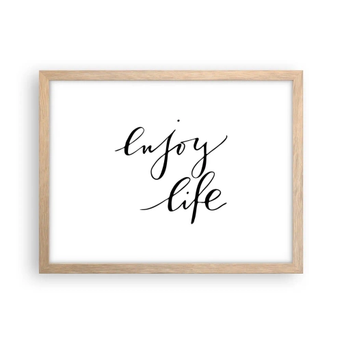 Affiche dans un chêne clair - Poster - Rien à ajouter.... - 40x30 cm