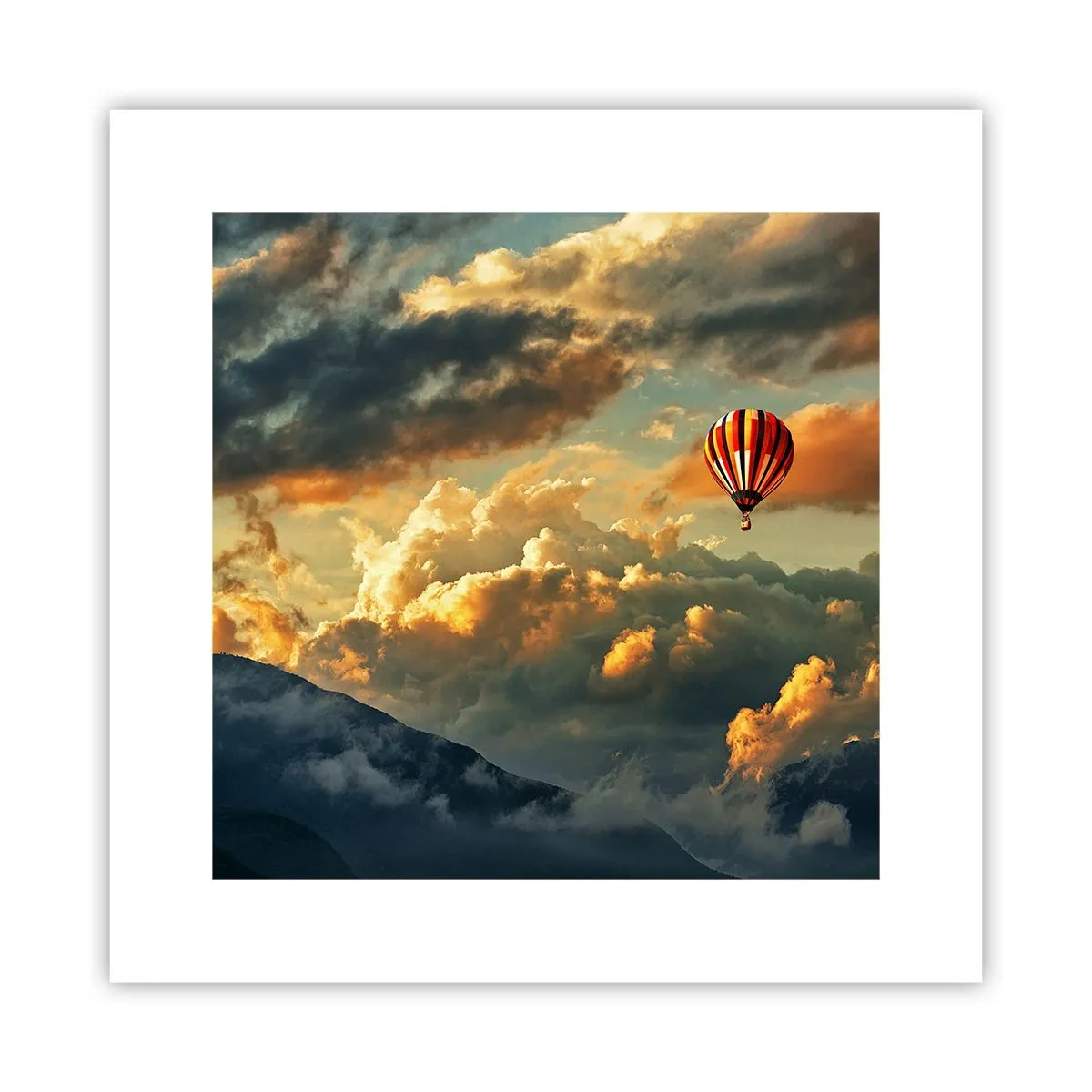Affiche - Poster - Je vole parce que je veux - 30x30 cm