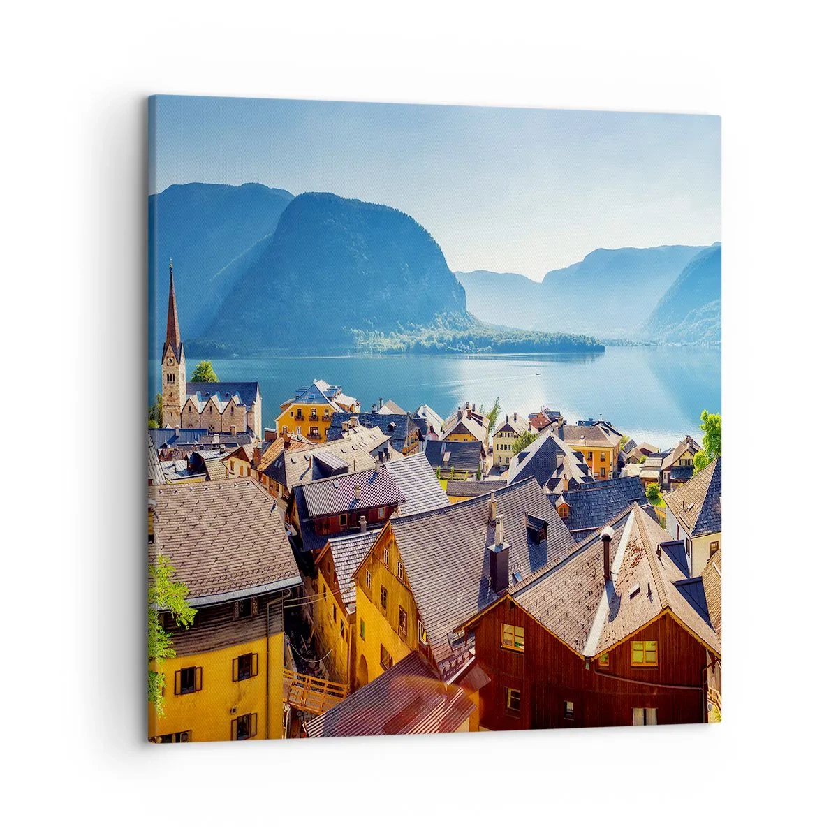 Impression sur toile - Image sur toile - ça ne pourrait pas être plus pittoresque - 50x50 cm