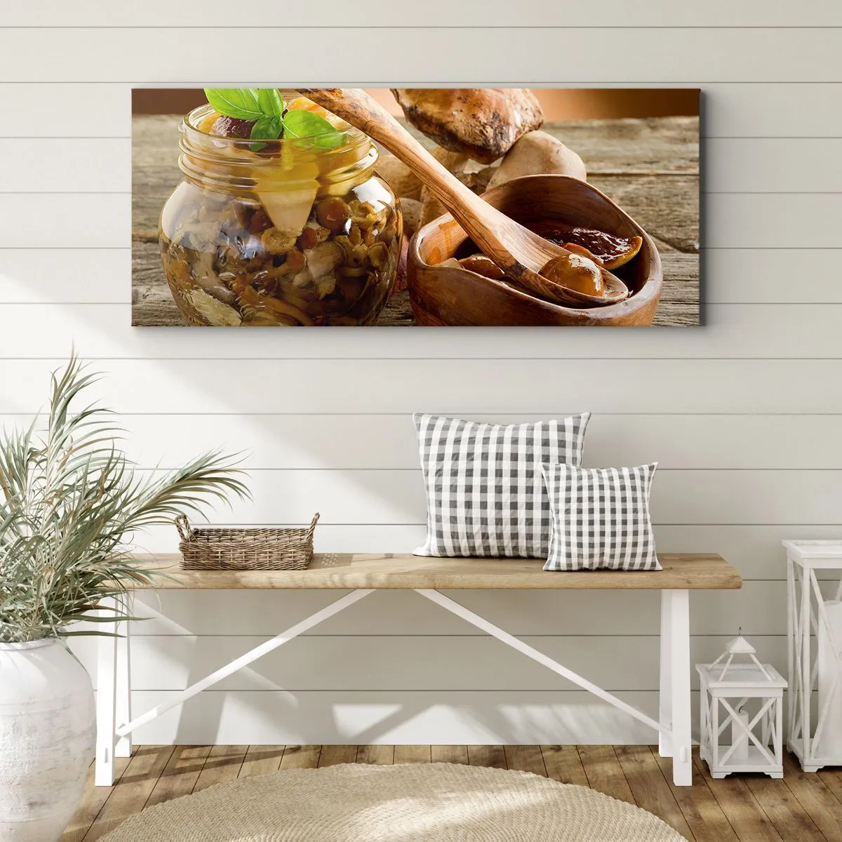 Impression sur toile - Image sur toile - Que ce soit frais ou salé, ou en automne... - 100x40 cm