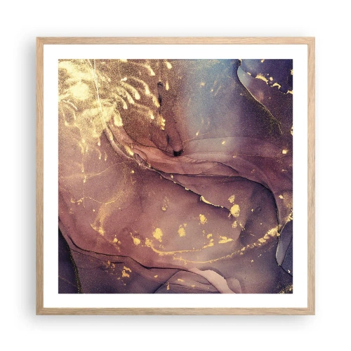 Affiche dans un chêne clair - Poster - Matière et esprit - 60x60 cm