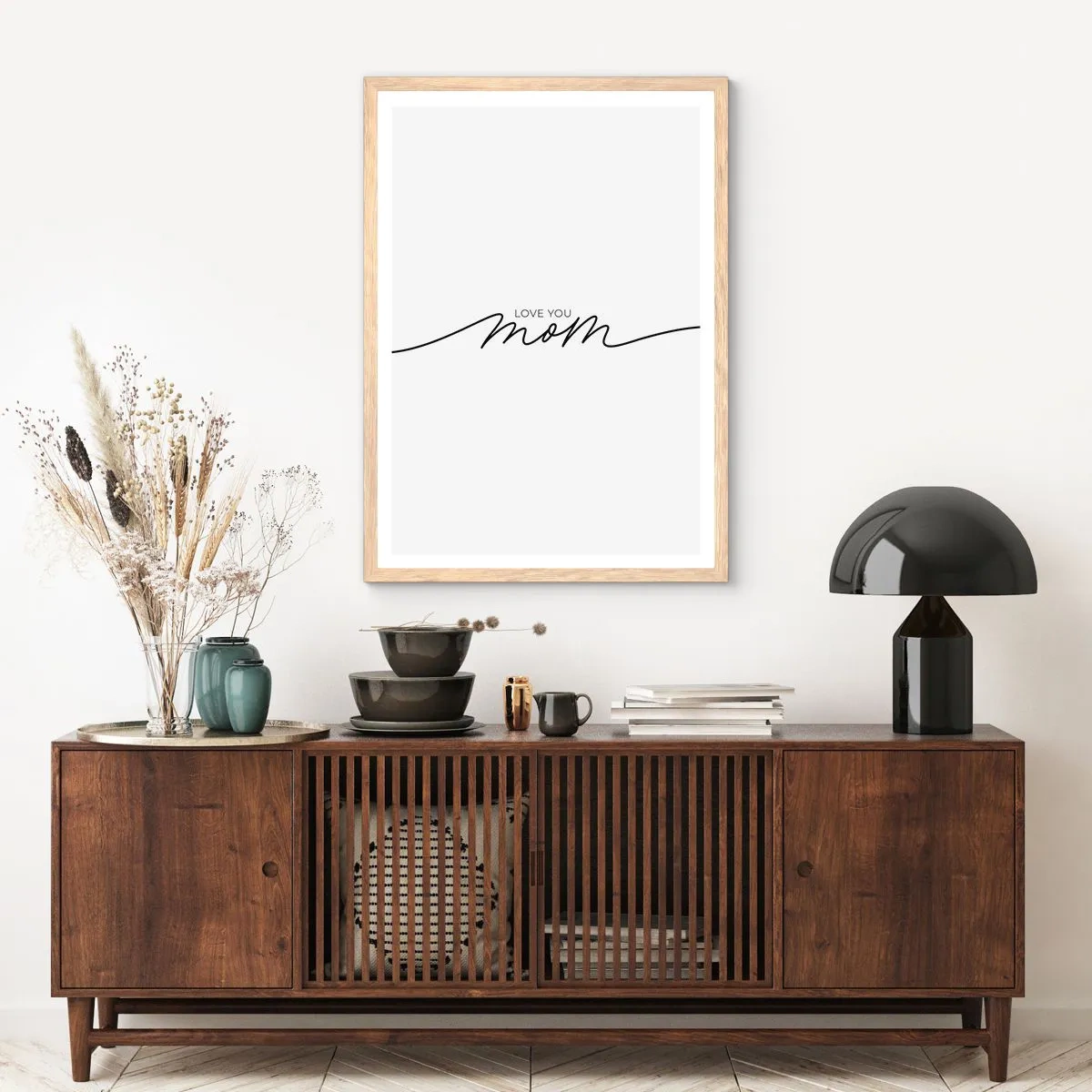 Affiche dans un chêne clair - Poster - Grand chamboulement - 40x50 cm