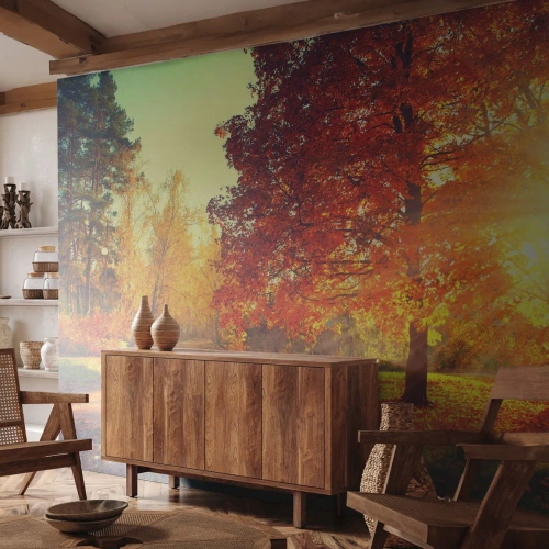 Papier peint sur mesure Autocollant Deluxe - Le roux est beau - Paysage, Parc, Nature