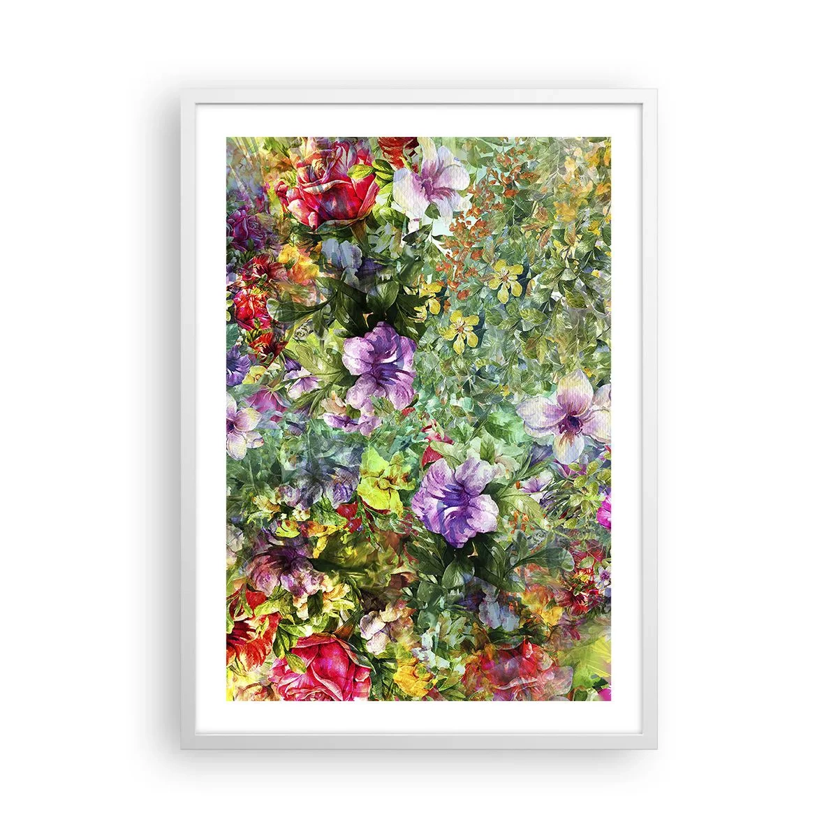 Affiche dans un cadre blanc - Poster - En fleurs pour la perdition - 50x70 cm