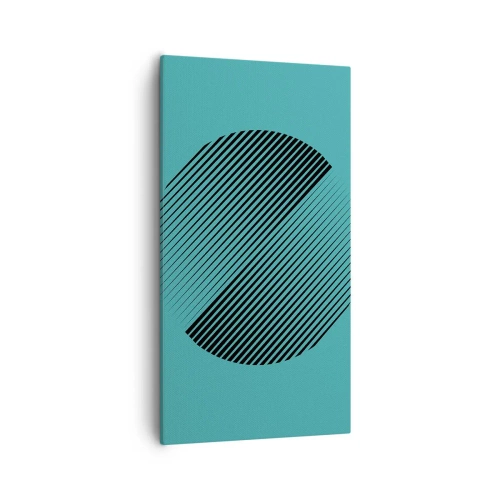 Impression sur toile - Image sur toile - Cercle – une variation géométrique - 55x100 cm