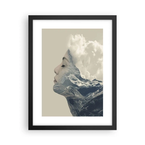 Affiche dans un cadre noir - Poster - La beauté des éléments - 30x40 cm