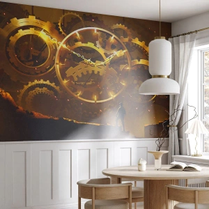 Papier peint sur mesure Premium Canvas - À la source du temps - Abstraction, Morceau, Graphique