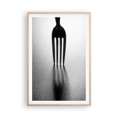 Affiche dans un chêne clair - Poster - Lumière et ombre - 61x91 cm