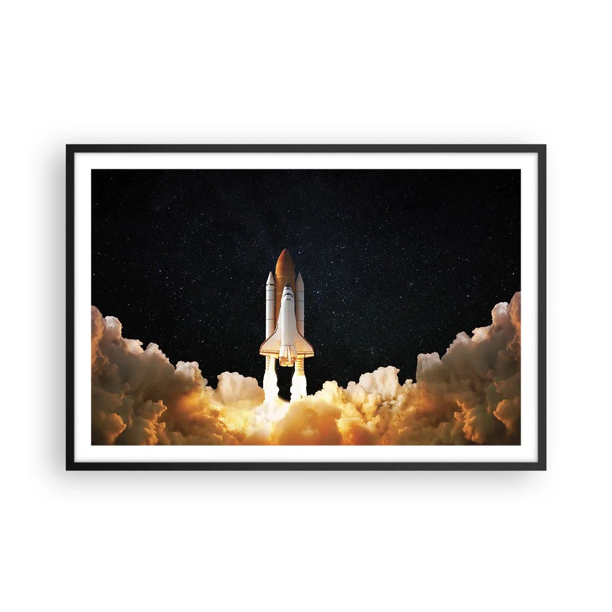 Affiche dans un cadre noir - Poster - Ad astra! - 91x61 cm