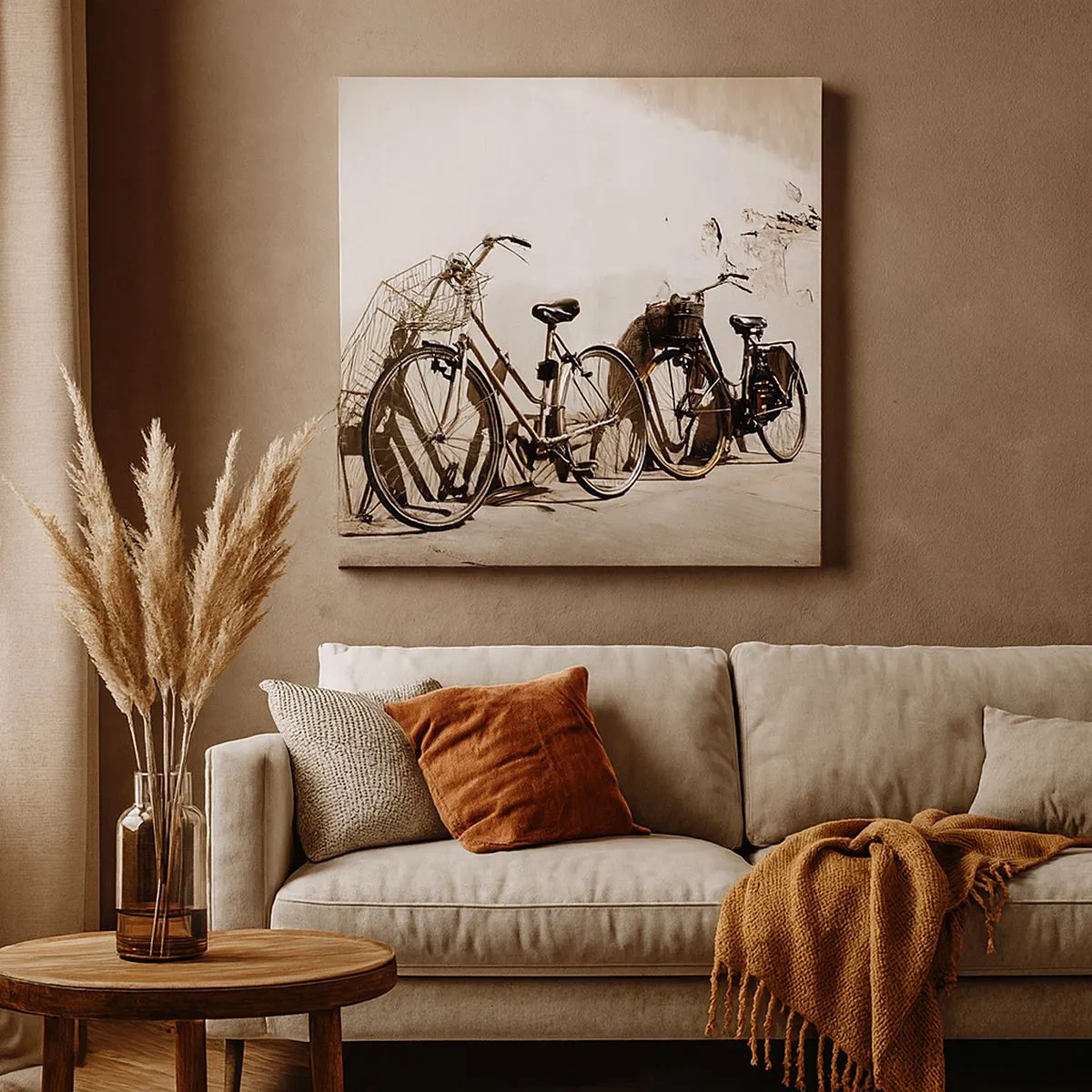 Impression sur toile - Image sur toile - Le charme inoubliable du passé - 30x30 cm