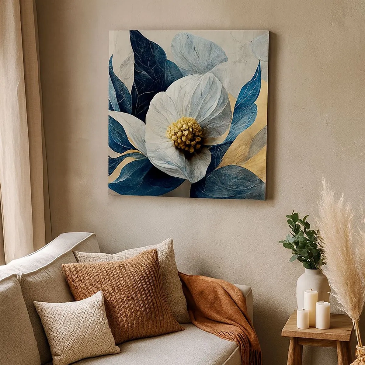 Impression sur toile - Image sur toile - Il a un coeur d'or - 30x30 cm