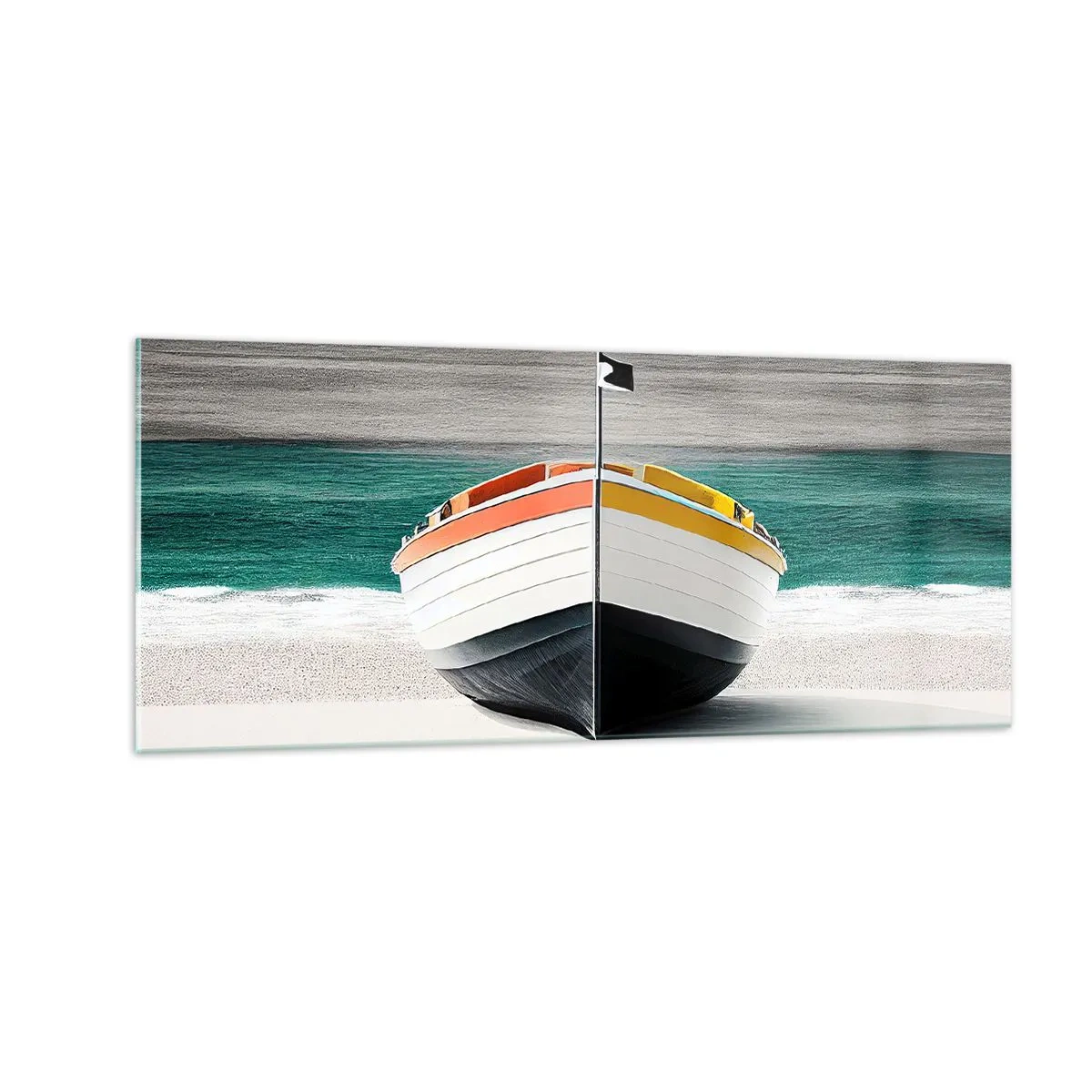 Impression sur verre - Image sur verre - A sa place - 100x40 cm