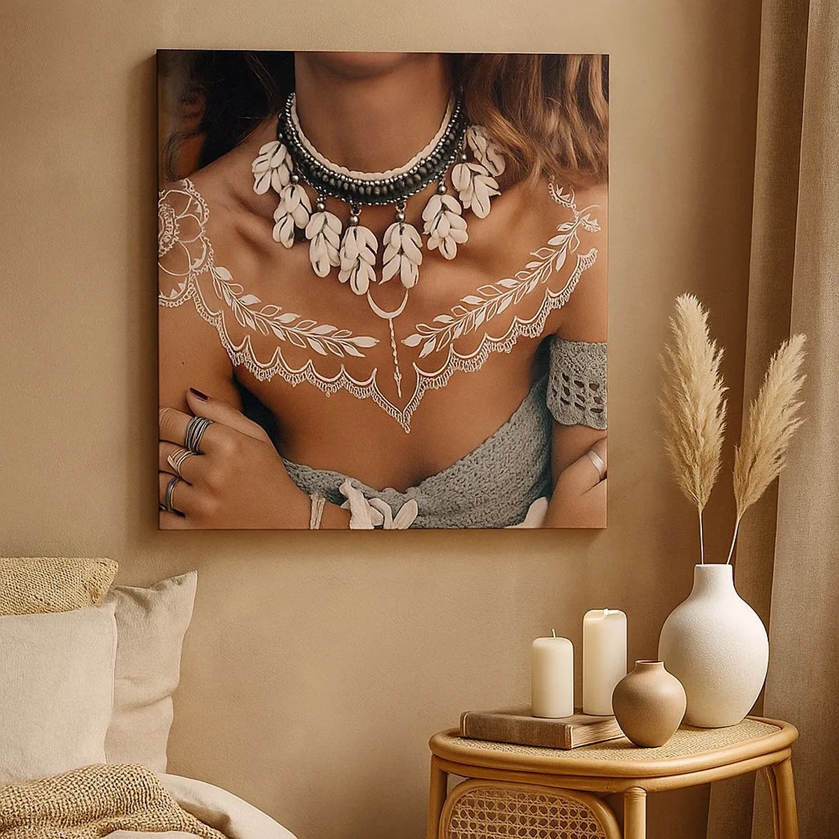 Impression sur toile - Image sur toile - Talismans, rituels de la féminité - 30x30 cm