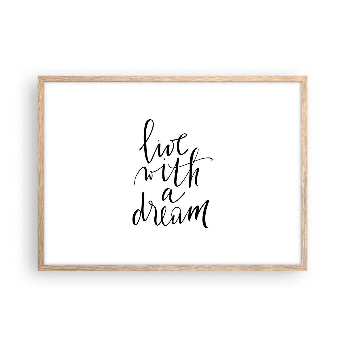 Affiche dans un chêne clair - Poster - Bien sur - 70x50 cm