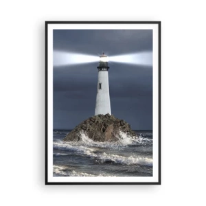 Affiche dans un cadre noir - Poster - I… i… ici ! - 70x100 cm