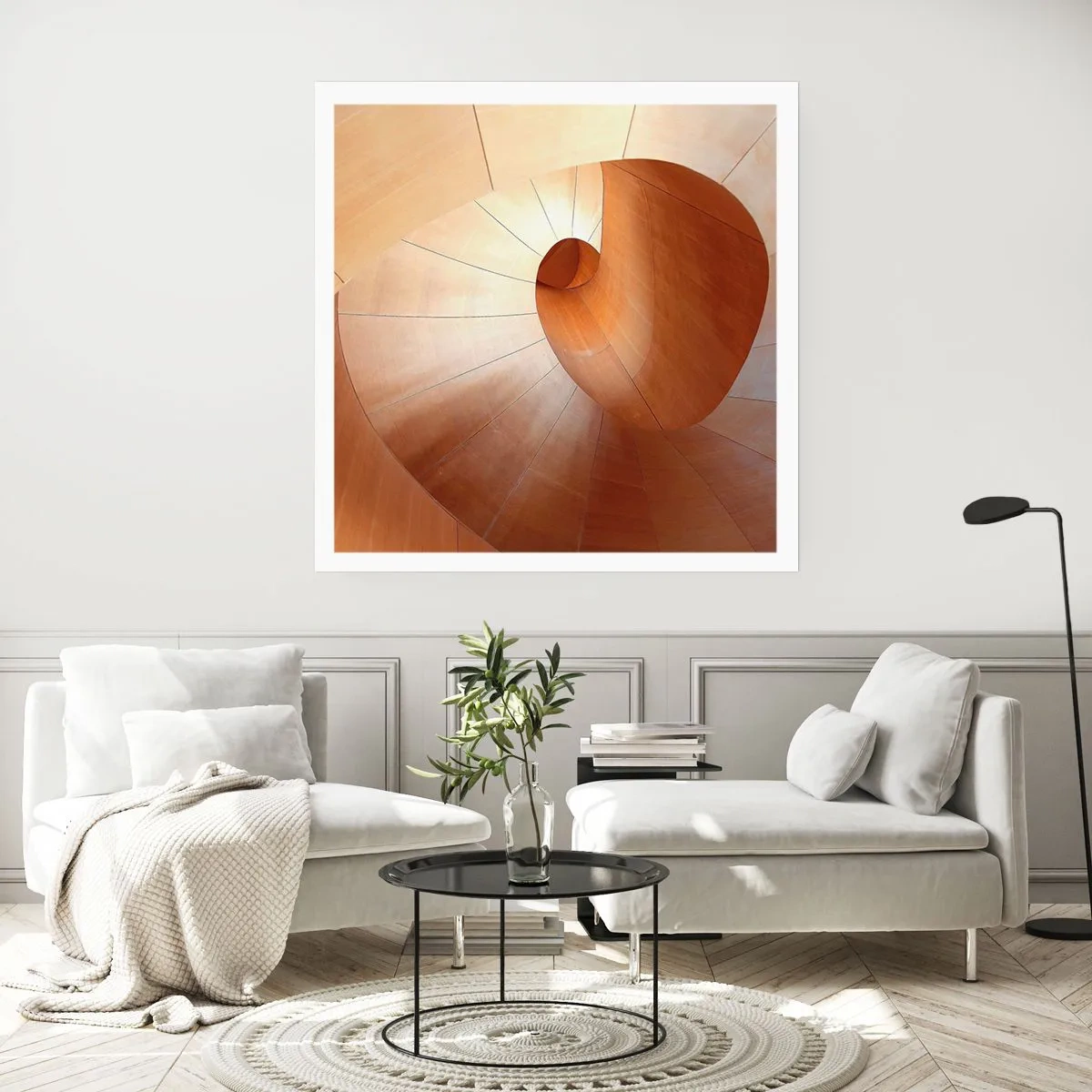 Affiche - Poster - Serpentin architectural - 30x30 cm