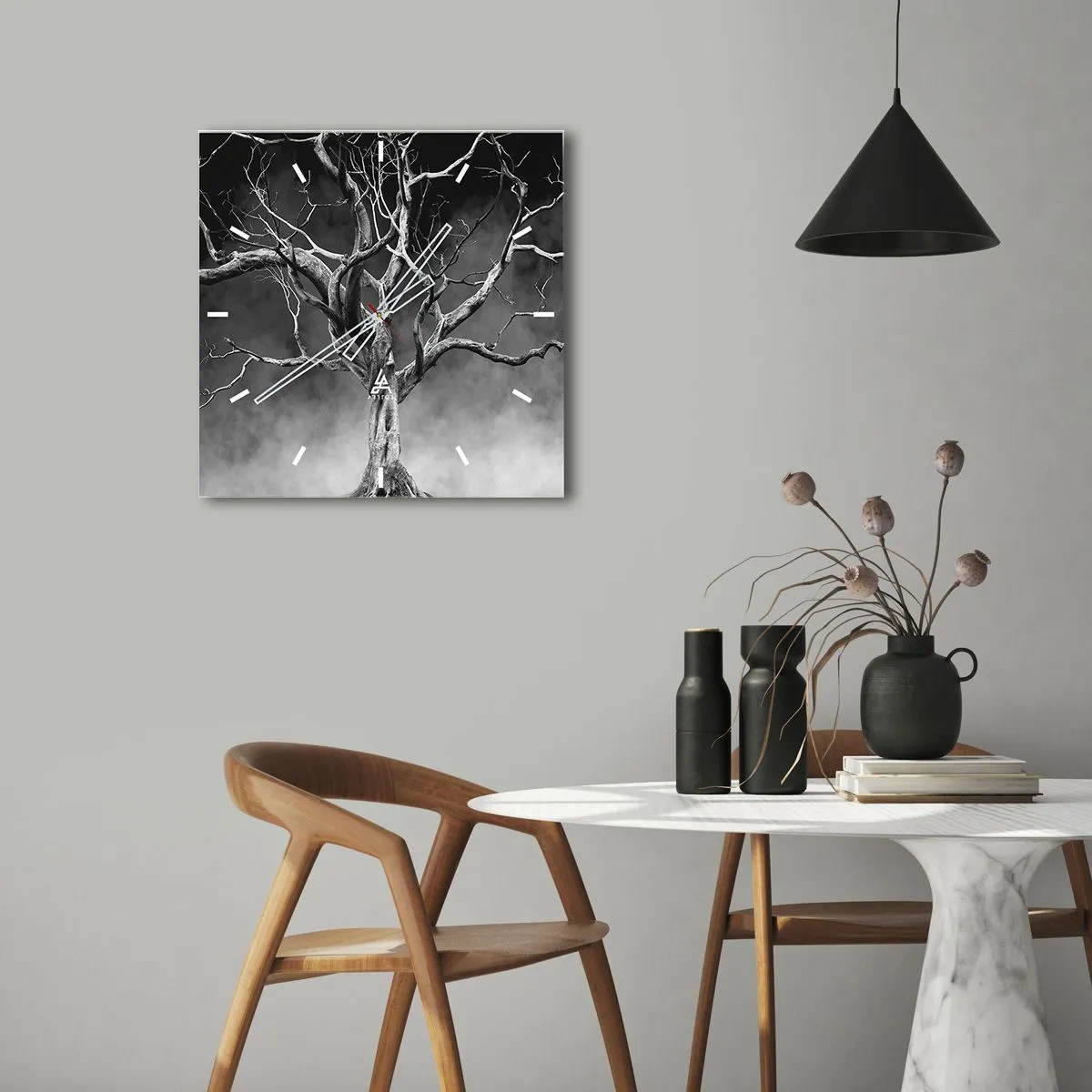 Horloge murale - Pendule murale - Primordial et sacré - 40x40 cm
