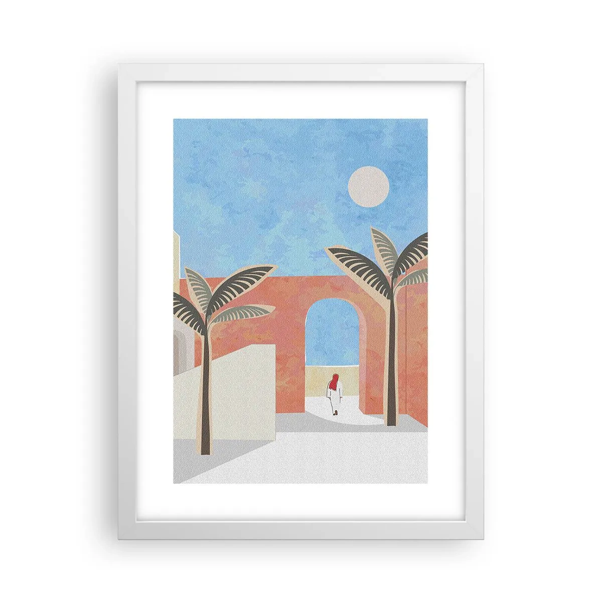 Affiche dans un cadre blanc - Poster - Journée arabe - 30x40 cm