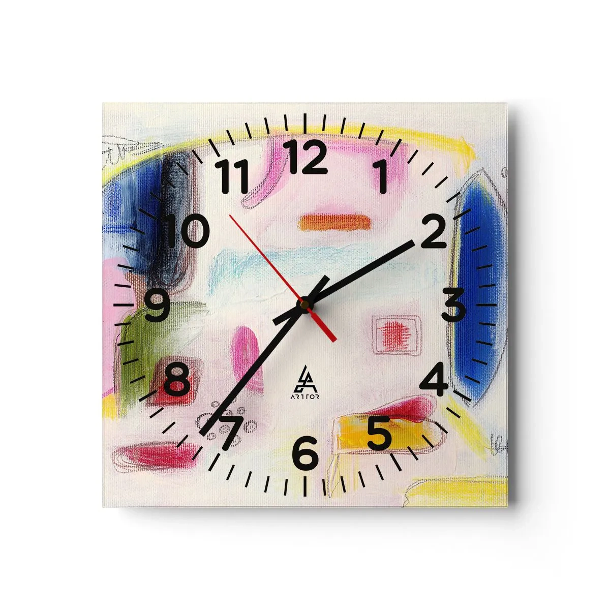 Horloge murale - Pendule murale - Plus convexe que concave ou plat - 30x30 cm