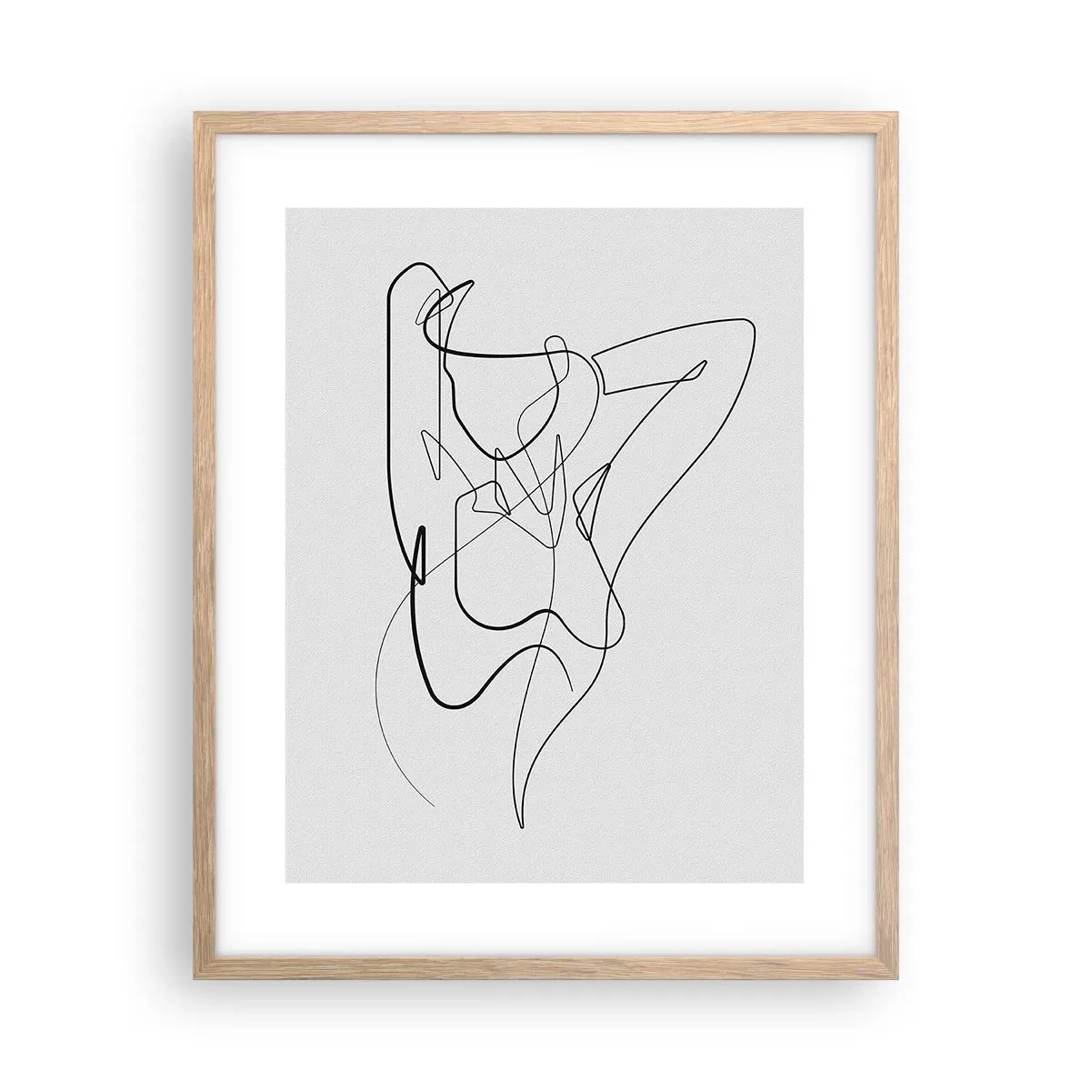 Affiche dans un chêne clair - Poster - Vraiment, tu es comme ça... - 40x50 cm