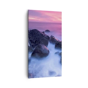 Impression sur toile - Image sur toile - Naissance dans la lumière et le brouillard - 55x100 cm